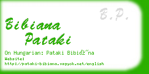 bibiana pataki business card
